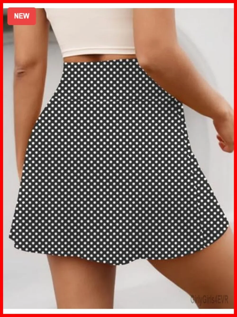 High Waisted Athletic Skort with Pockets for Tennis Golf Workout